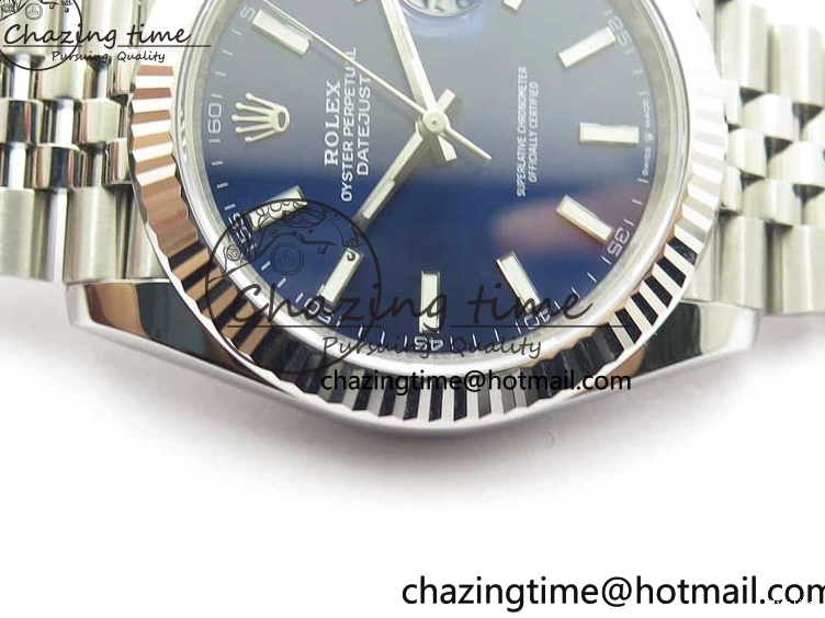 MiroTime 0327 Tailored DateJust 41 126334 904L SS VSF 1:1 Best Edition Blue Dial on 904L Jubilee Bracelet VS 2646
